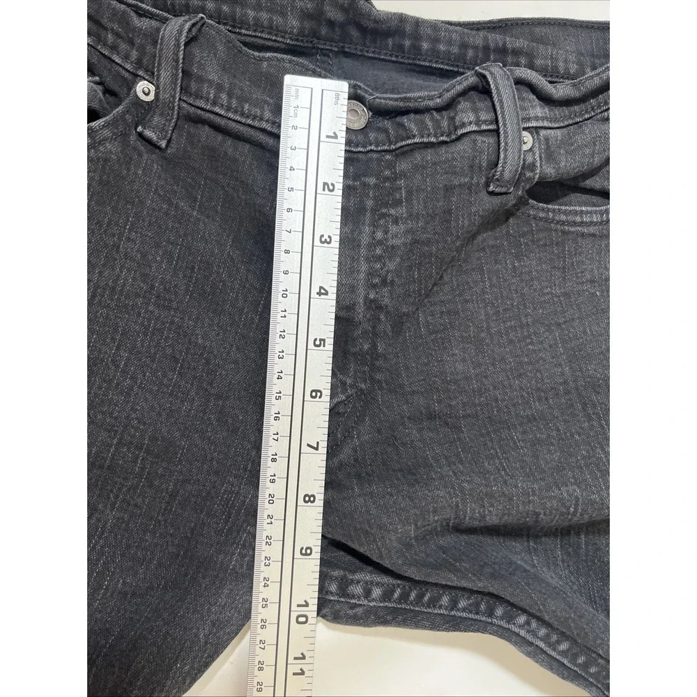 Levis 514‎ Jeans Mens 36X32 Black Straight Fit Red Tab 5 Pocket Stretch Denim